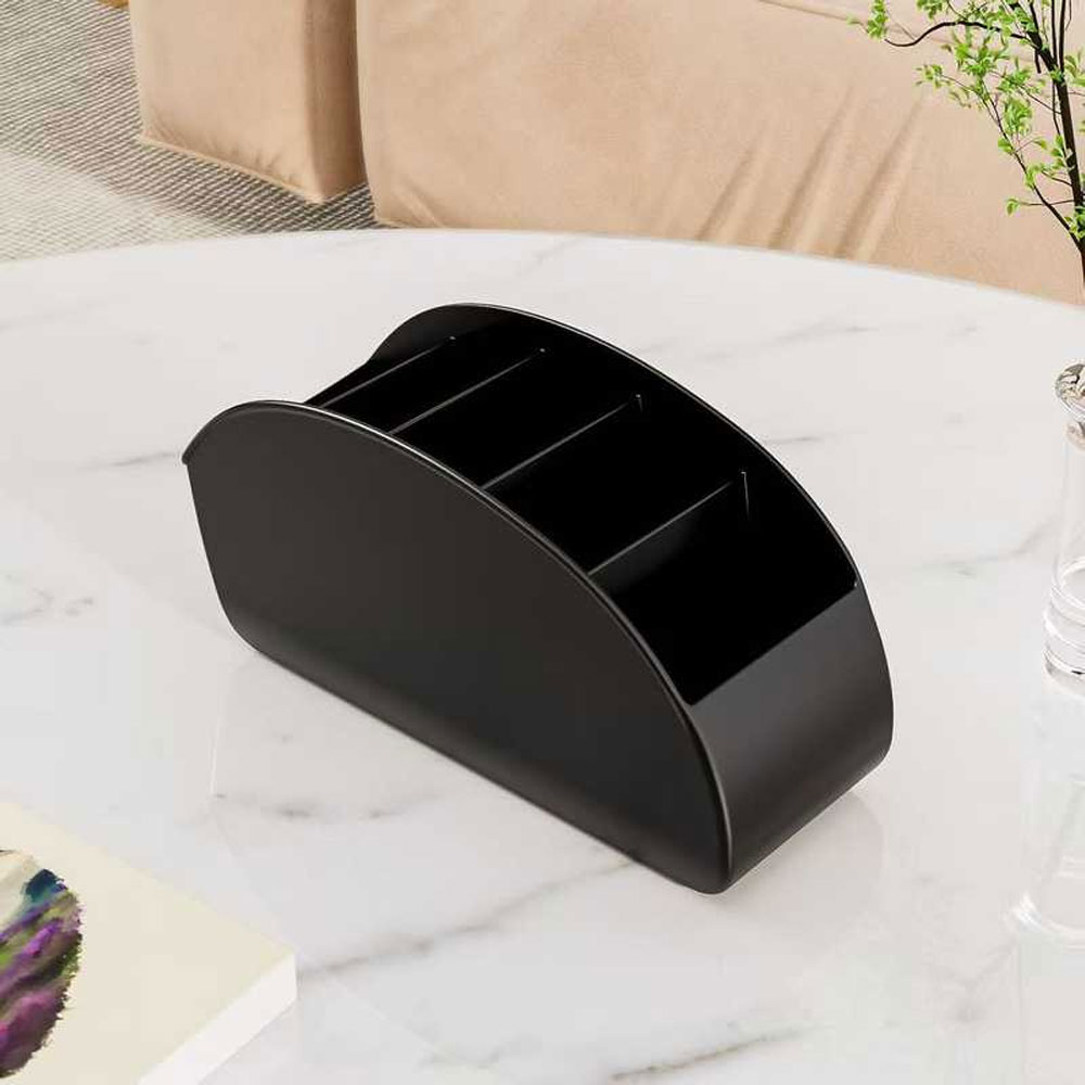 Office Furniture Brands - マルチコンパートメントリモコン収納ボックス、多機能デスクトップオーガナイザー、テレビリモコン、文房具、メガネ、化粧品、小物収納に最適、省スペースベッドサイドテーブル収納ボックス、家庭やオフィス環境に汎用、創造的で実用的な家庭用収納ボックス