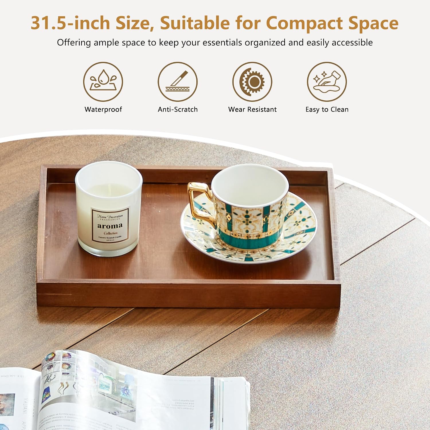 33インチの丸型コーヒーテーブル、リフトトップとフリップトッ - Office Furniture Brands のレビューと価格